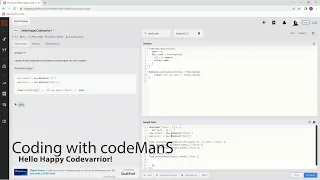 Codewars 8 kyu Hello Happy Codevarrior! Javascript