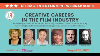 Tennessee Film & Entertainment Webinar: Creative Careers in the Film Industry