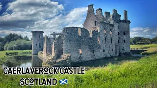 Caerlaverock Castle tour, Scotland 🏴󠁧󠁢󠁳󠁣󠁴󠁿 #scotland #visitscotland #scotlandtravel #castle