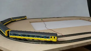 Britannia Pacific Models Class 312 EMU in West Midlands PTE yellow and blue livery.