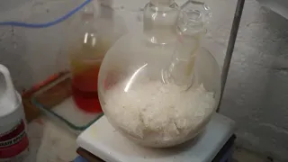 Making nitric acid for gold and silver refining.