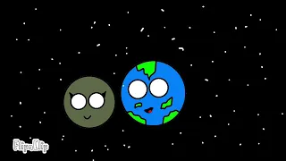 Столкновение Земли и Тейи (Test) #planetballs #planet