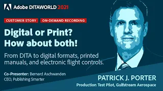 ADW21 – Day 2 – “Digital or Print? How about both (and even into the cockpit)!” - Patrick & Bernard