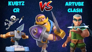 😱 ENFRENTEI O *ARTUBE CLASH* COM O MEU DECK DE X-BESTA! FUI *HUMILHADO*? - Clash Royale