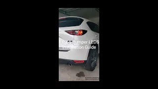 Mazda CX-5 Rear Bumper LED installation guide 2017+