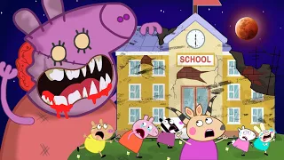 Peppa Pig turns into a giant werewolf at school | Peppa Pig Sad Story - Peppa Pig Funny Animation #1