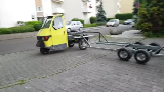 Piaggio APE 50 Pentaro Auflieger Sattelzug Anhänger Truck Trailer Part1