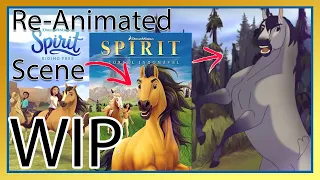 Spirit Re-animate - Draft WIP  // Riding Free Fanimation scene SKETCH