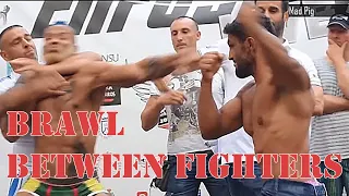 Brawl Between Fighters During Weigh In UFC and Boxing