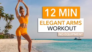 12 MIN ELEGANT ARMS WORKOUT - Chill Version, for toned arms & a straight posture I Pilates inspired