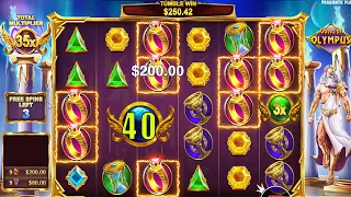 GATES OF OLYMPUS🔱HIT RINGS with 40X MULTIPLIER - BIG CASINO WIN BONUS BUY ONLINE SLOT GAME