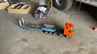 Extending a Bruder Low Loader Trailer for Tamiya 1/14 RC Radio Controlled Trucks - Decking and Paint