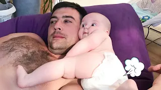 Heartwarming Funny Baby and Daddy Moments - Funny Baby Videos