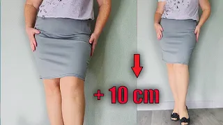 💥How to lengthen a skirt, when there is no Extra Fabric in the same color