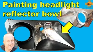 Painting Headlight Reflector Bowl for your Custom Headlights Build