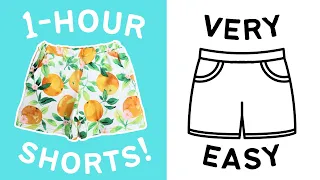 How to make a pair of shorts for kids? EASY + BEGINNER friendly