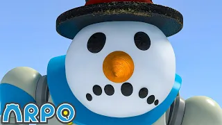 World's Biggest Snowman DISASTER! | ARPO the Robot | Funny Cartoons For Kids | Compilation