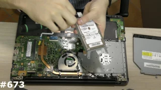 Замена жесткого диска на SSD и установка дополнительного жесткого диска в ноутбук Asus X556U