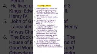 Geoffrey Chaucer: Biography