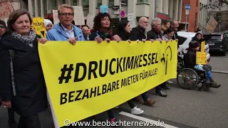 Demo gegen Leerstand und Wohnungsnot