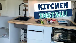 COMPLETE DIY VAN BUILD: KITCHEN TIMELAPSE