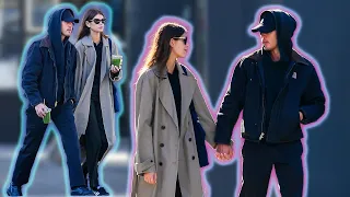 Kaia Gerber and Austin Butler spotted going for a walk through the East Village, NYC 11.18.23