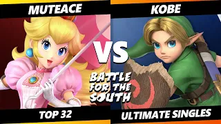 Battle for the South - MuteAce (Peach) Vs. Kobe (Young Link) Smash Ultimate - SSBU