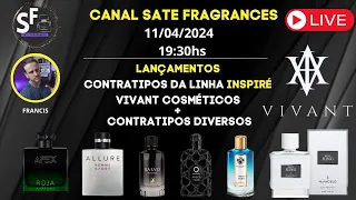 LIVE - LANÇAMENTOS DA VIVANT COSMÉTICOS LINHA INSPIRÉ E CONTRATIPOS ÁRABES E NACIONAIS