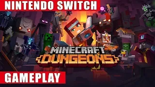 Minecraft Dungeons Nintendo Switch Gameplay