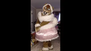 Caddie Fluffy Puffy Sissy Full suit video