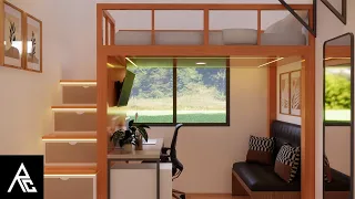 Aesthetic Loft Bed Idea for Small Rooms (3x3 Meters)