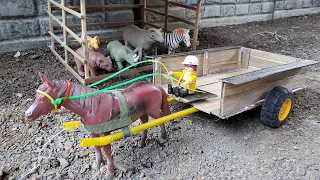 How To Make Horse Bullock Cart From Bamboo - DIY Woodworking Project