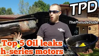 Honda Prelude oil leaks H22 & H23