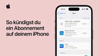 So kündigst du ein Abonnement auf deinem iPhone | Apple Support