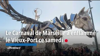 Le Carnaval de Marseille a enflammé le Vieux-Port ce samedi