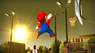 MARIO DUNKED ON ME!!!