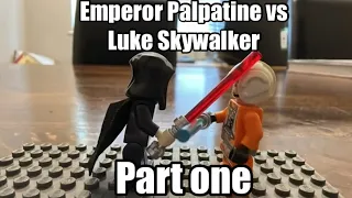 Emperor Palpatine vs Luke Skywalker part one | Lego Stop Motion