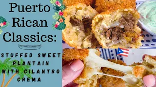 Easy Stuffed Sweet Plantain Balls || Party Appetizers || Maduros Rellenos