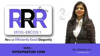 EFOG- EBCOG Part 1 | RRR Series | INTRAPARTUM CARE| Dr Sowmya N S | StudyEFOG