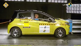 Elétrico ZERA nota no Latin NCAP! JAC E-JS1, primeiro elétrico testado pelo órgão, tem ZERO estrelas