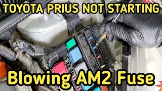 Toyota Prius No Start/Does Not Turn On /AM2 Fuse Keeps Blowing - No Ignition  Electrical Short