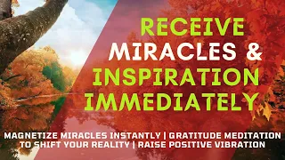 Magnetize Miracles Instantly | Gratitude Meditation to Shift Your Reality | Raise Positive Vibration