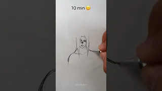 How to Draw Sasuke curse mark in 10sec, 10mins, 10hrs #shorts