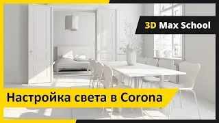 Настройка света в Corona Renderer.  Освещение в 3ds max.