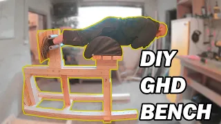 DIY GHD bench - Glute Ham Developer - DIY gym - Fit at home