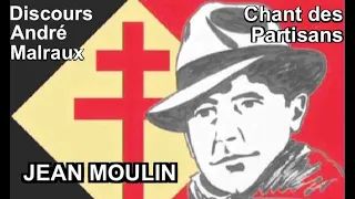 André Malraux: Discours Hommage à Jean Moulin au Panthéon/ Chant des Partisans (Fr/En Lyrics)