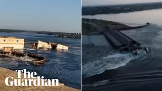 Ukraine: thousands evacuate in fear of catastrophic flooding after dam collapses