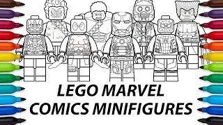 How to draw Lego DC Comics minifigures compilation video