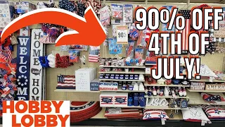 HOBBY LOBBY | 90% OFF 4TH OF JULY | AMAZING FINDS! | STORE WALK THRU! |   @Hobby Lobby   #hobbylobby