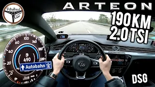 2017 VW Arteon 2.0 TSI 190 KM | V-MAX. Próba autostradowa. RACEBOX 100-200 km/h